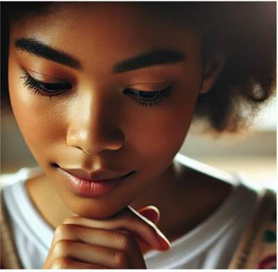 A woman considers the impact of her growth mindset.